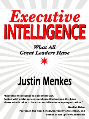 Executive Intelligence - ebook